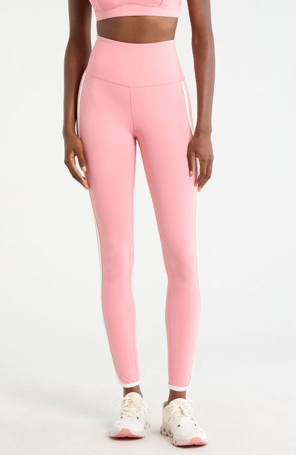 エムピージー レディース ボトムス カジュアルパンツ レギンス MPG Clouduo Stripe Leggingstrawberry Ice ストライプ
