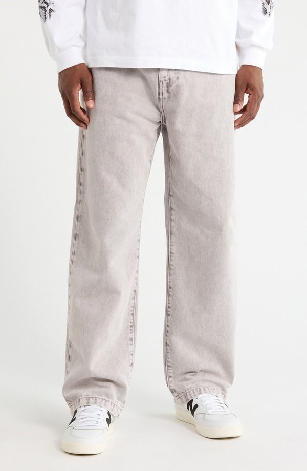 カーハート メンズ ボトムス デニムパンツ ワイドレッグ ジーンズ Carhartt Work In Progress Landon Wide Leg Jeanshale Chalk チョーク