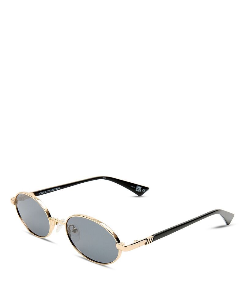 ルスペックス レディース アクセサリー サングラス・アイウェア Le Specs Icicle Oval Sunglasses 55mm Bright Gold ゴールド