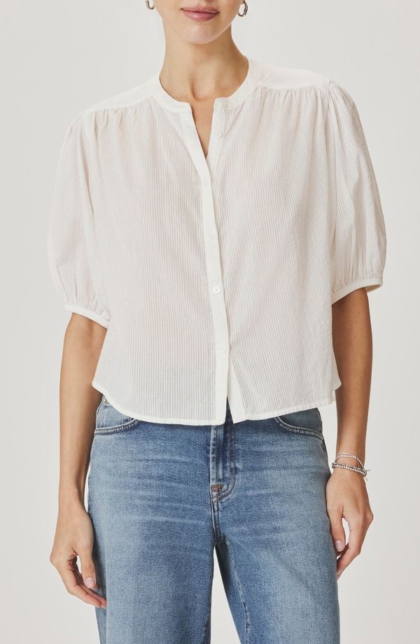 スプレンディット レディース トップス シャツ Splendid Madelyn Woven Shirt Optic White ホワイト