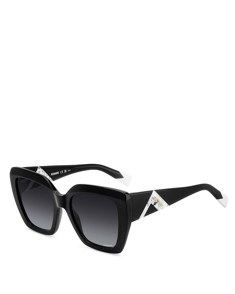ミッソーニ レディース アクセサリー サングラス・アイウェア Missoni Square Sunglasses 54mm Black ブラック
