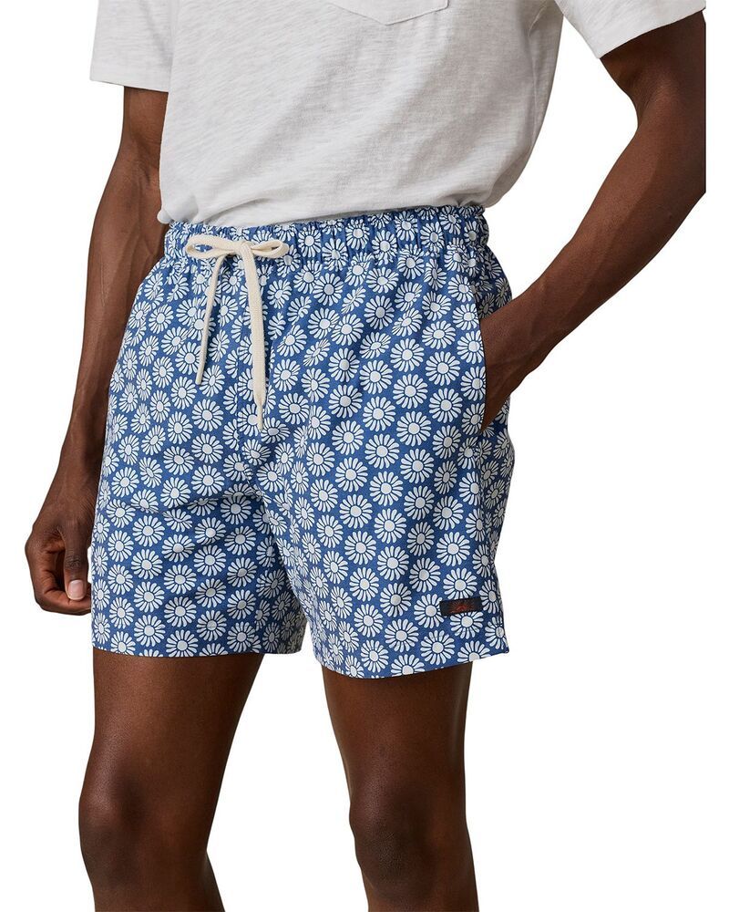 ファレティ メンズ アンダーウェア ボクサーパンツ Faherty All Day 6 Trunks Blue Cream クリーム