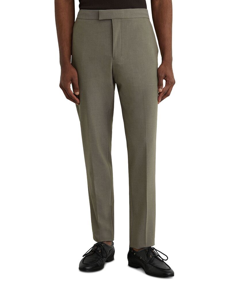 レイス メンズ ボトムス カジュアルパンツ スリムフィット REISS Foundrawcord Slim Fitrousers Dark Sage セージ