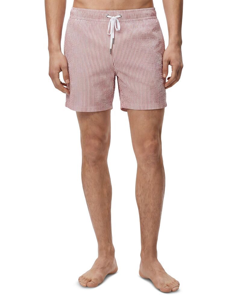 オニア メンズ 水着 ハーフパンツ・ショーツ Onia MB Charleseersucker 65 Swim Trunks Cherry Seersucker