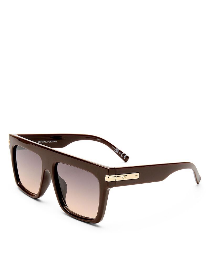 ルスペックス レディース アクセサリー サングラス・アイウェア Le Specs Offside Shield Sunglasses 57mm Dark Cocoa ココア