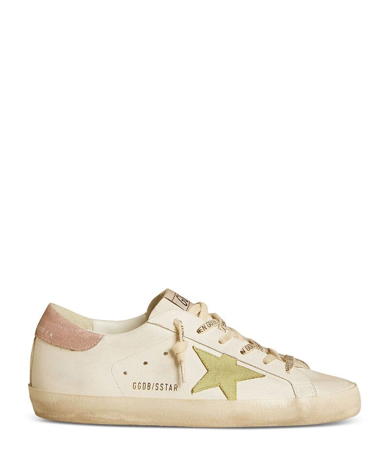 ゴールデングース レディース シューズ スニーカー Golden Goose Womensuper Star Sneakers WhiteLight GreenAntique Pink ホワイト