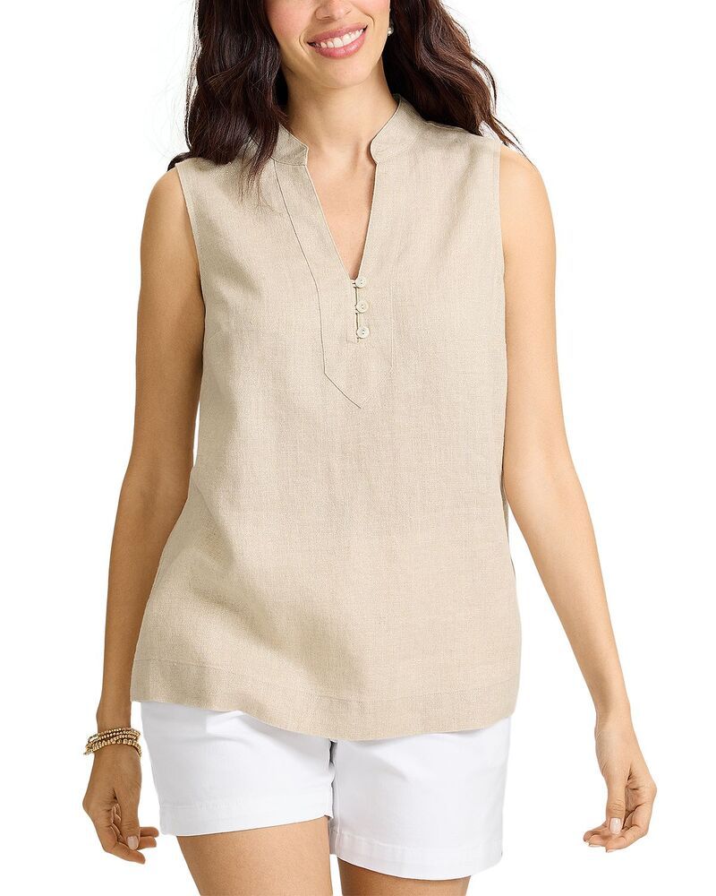 トッミーバハマ レディース トップス シャツ リネン Tommy Bahama Two Palmshine Linen Top Naturalinen