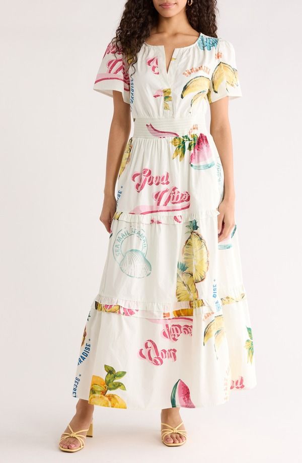 シュガーリップス レディース トップス ワンピース A ライン SUGARLIPS Haylie ALine Dress IvoryMulti アイボリー