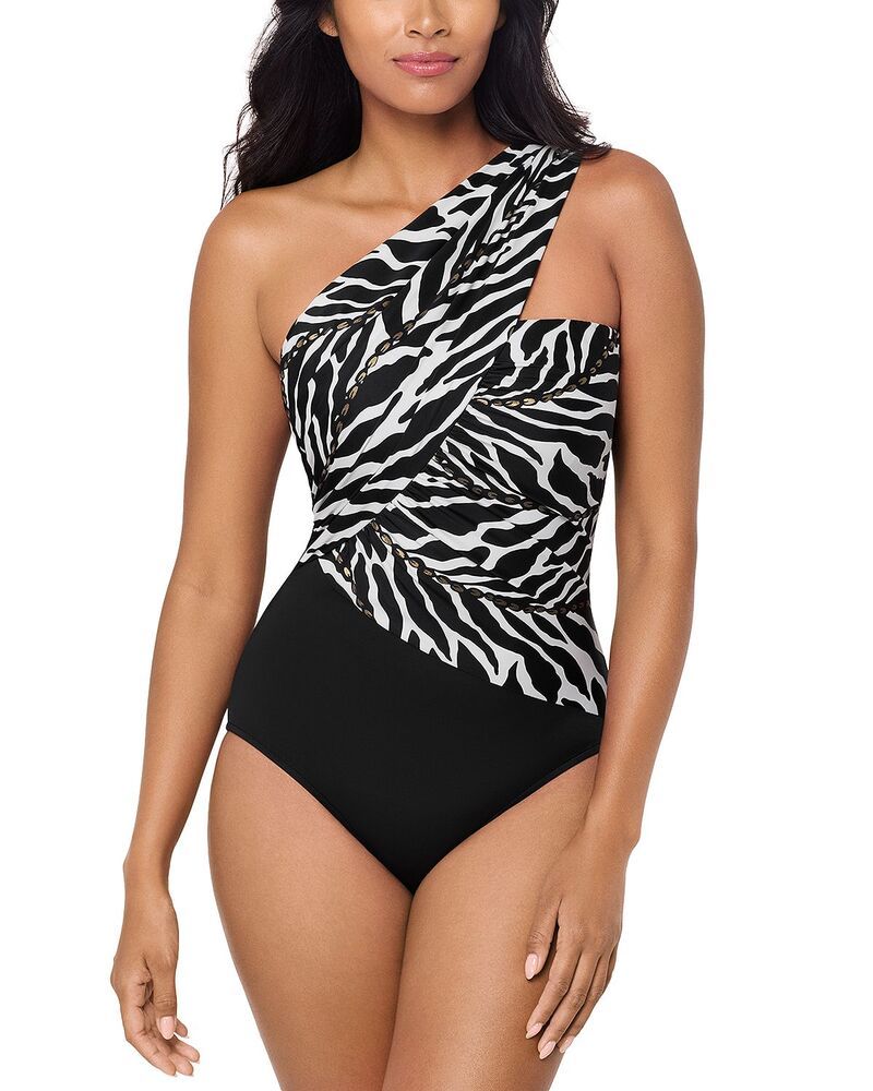 マジックスーツ レディース 水着 上下セット Magicsuit Sand Tracks Goddess Convertible One Piece Swimsuit BlackWhite ホワイト
