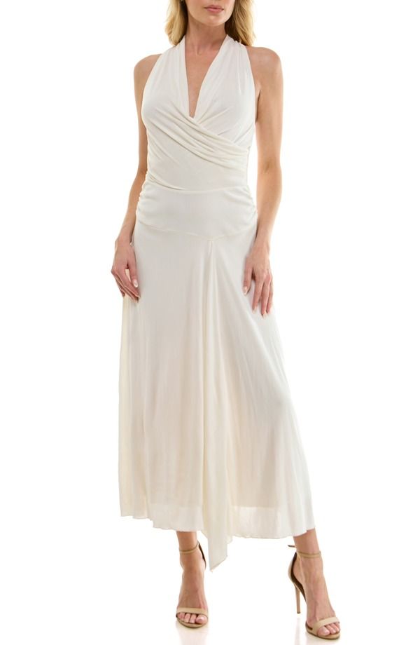 ソーシャライト レディース トップス ワンピース マキシ Socialite Surplice Handkerchief Hemaxi Dress Ivory アイボリー