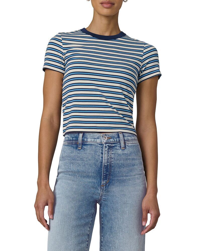 ジョーズジーンズ レディース トップス Tシャツ Joes Jeans The Baby TeecruAzure Stripe エクリュ