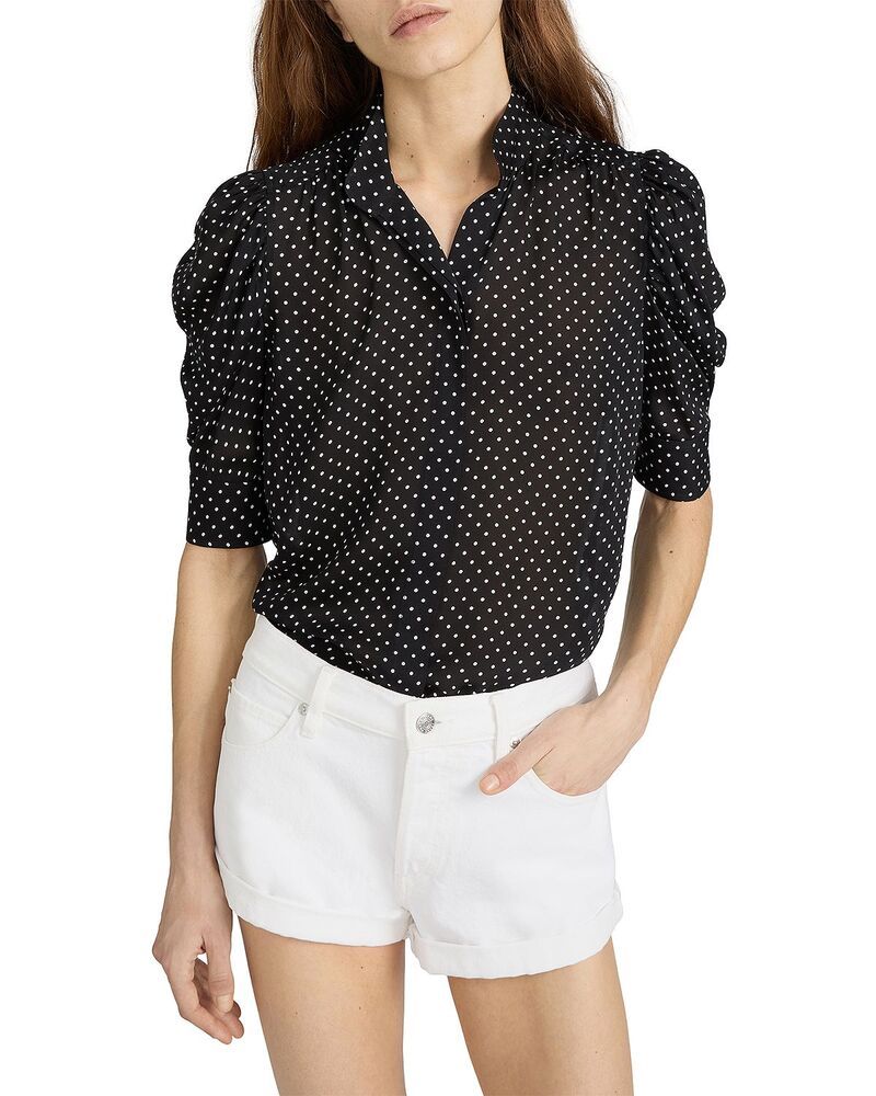 フレーム レディース トップス シャツ シルク FRAME The Gillian Silk Top Black Multi ブラック