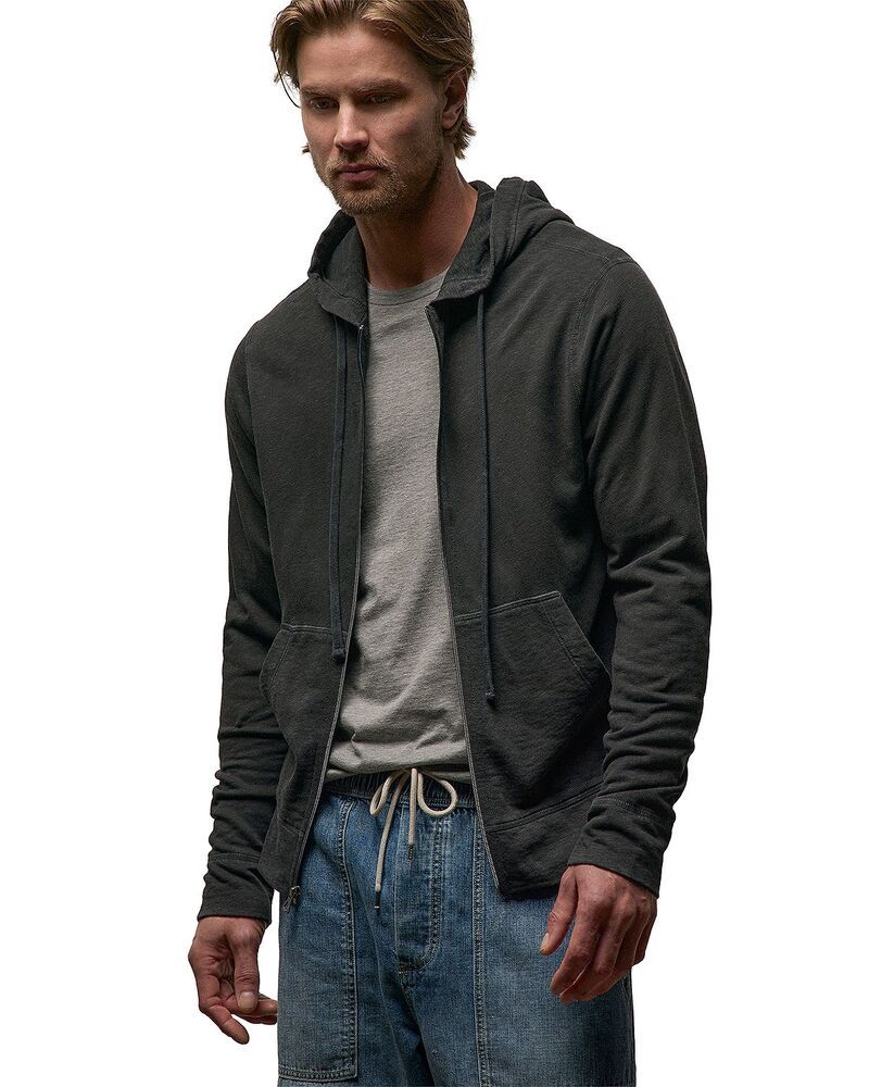 ジェームス パース メンズ アウター パーカー・スウェット ヴィンテージ パイル James Perse Vintage French Terry Zip Up Hoodie Carbon Pigment