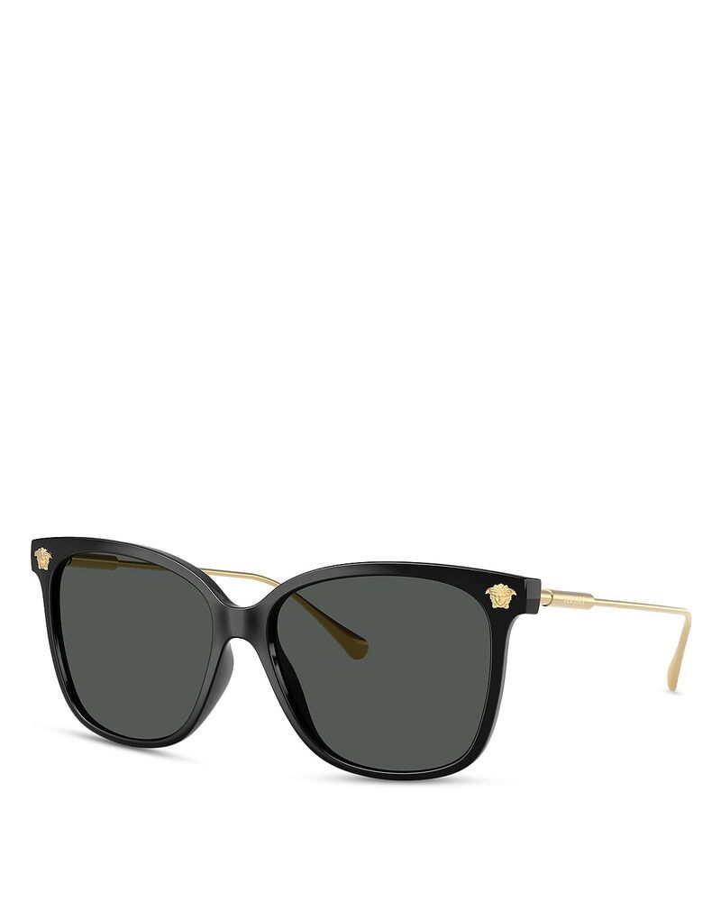 ヴェルサーチ レディース アクセサリー サングラス・アイウェア Versace Square Sunglasses 57mm Black ブラック