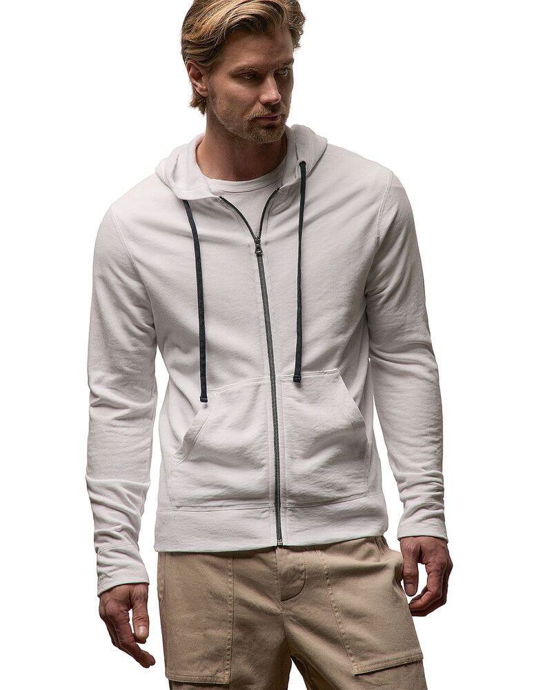 ジェームス パース メンズ アウター パーカー・スウェット ヴィンテージ パイル James Perse Vintage French Terry Zip Up Hoodie White ホワイト