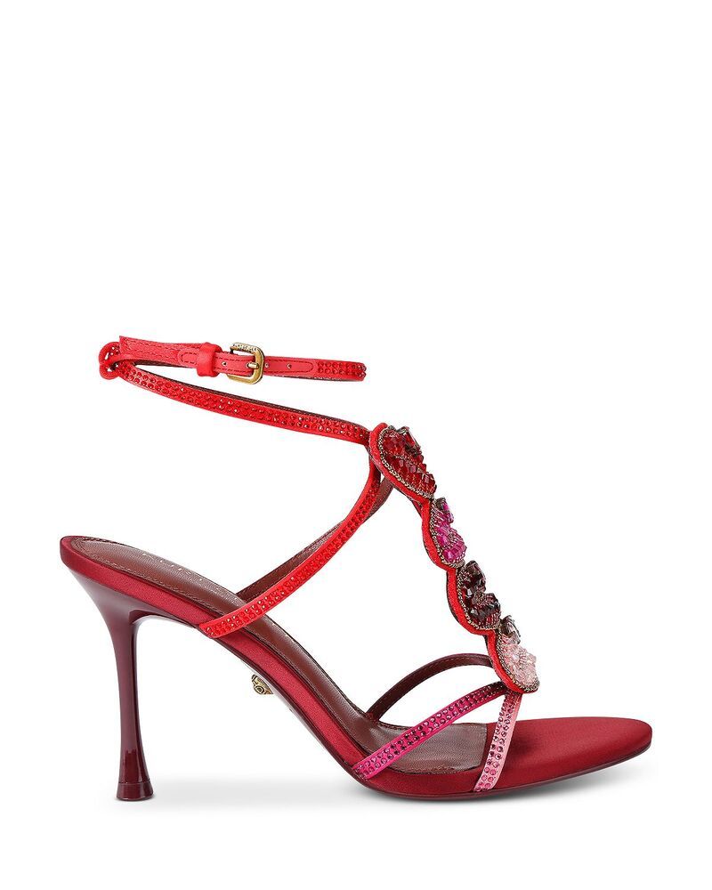 カートジェイガーロンドン レディース シューズ サンダル KURT GEIGER LONDON Womens Kiss Embellished Sandals Open Pink ピンク
