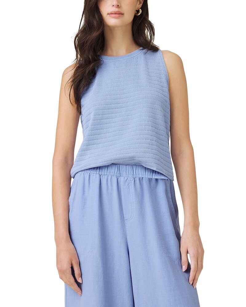 スプレンディット レディース トップス タンクトップ シャーリング Splendid Shelly Smocked Tank Top Azure