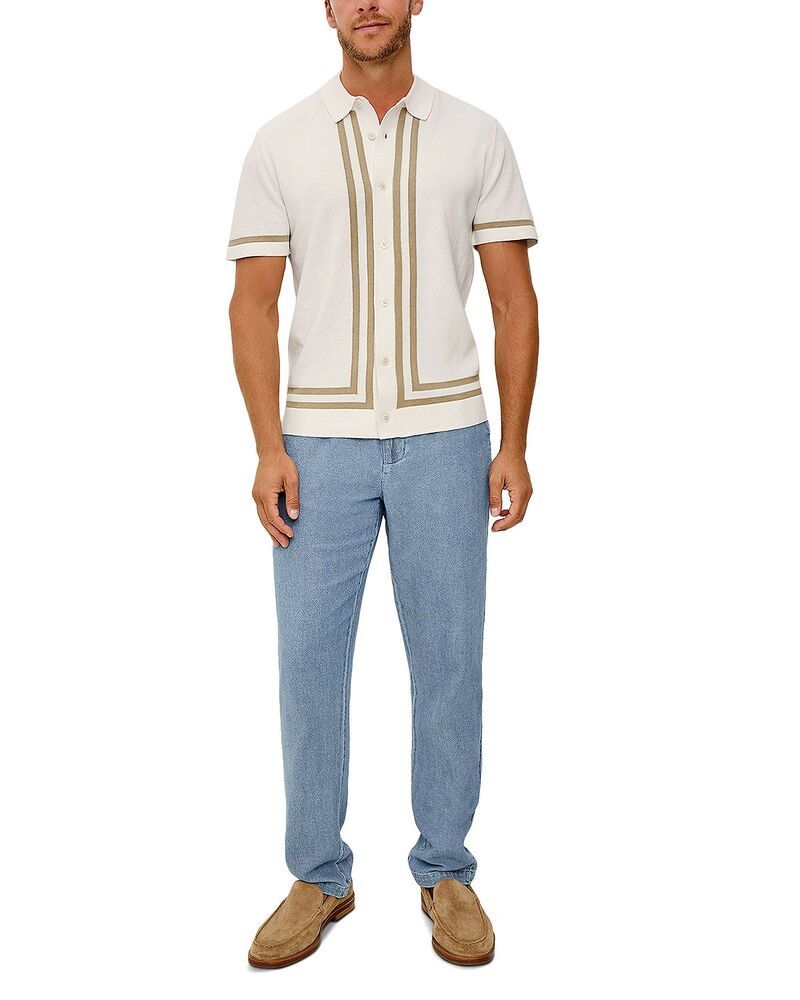 レイルズ メンズ トップス シャツ Rails Leo Stripe Shirt White Cashew ホワイト