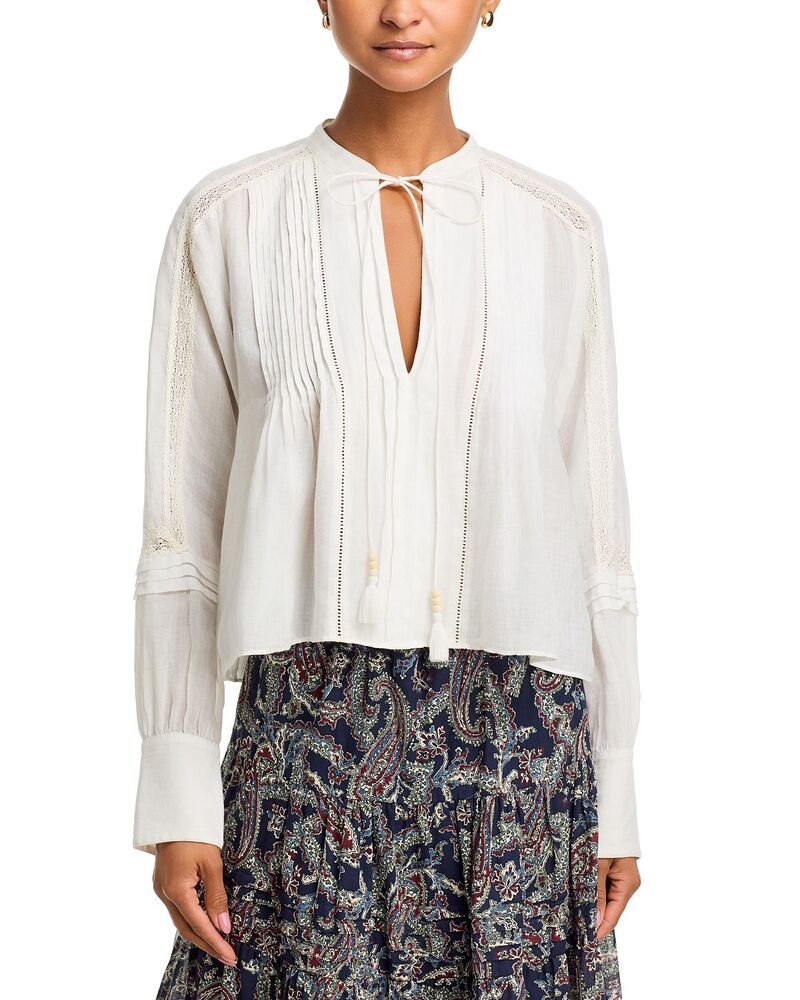 ヴェロニカ ベアード レディース トップス シャツ ブラウス Veronica Beard Sawyer Blouse White ホワイト