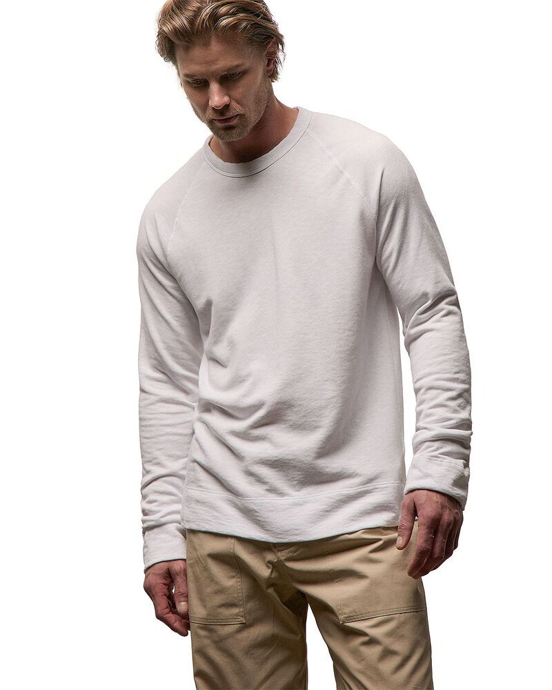ジェームス パース メンズ アウター パーカー・スウェット ヴィンテージ パイル シャツ James Perse Vintage French Terry Sweatshirt White ホワイト