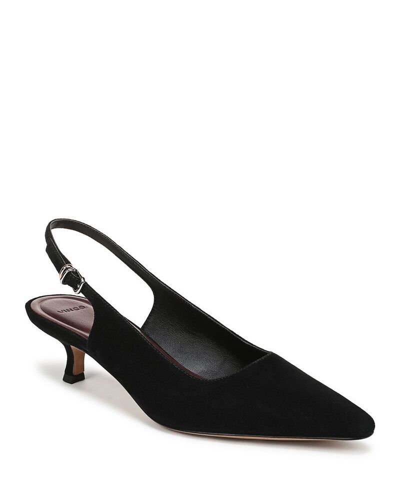 ヴィンス レディース シューズ パンプス Vince Womensabra Slingback Pumps Black Suede ブラック