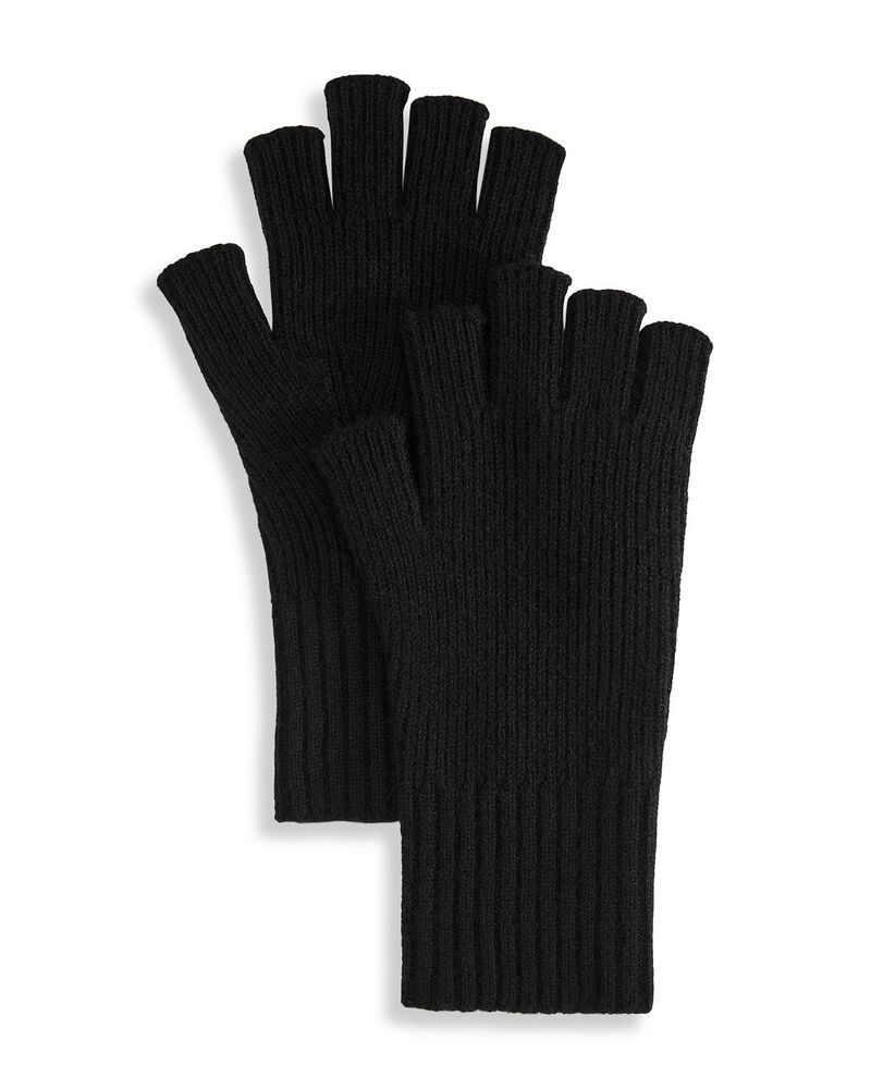 ヴィンス メンズ アクセサリー 手袋 Vince Fingerless Gloves Black ブラック