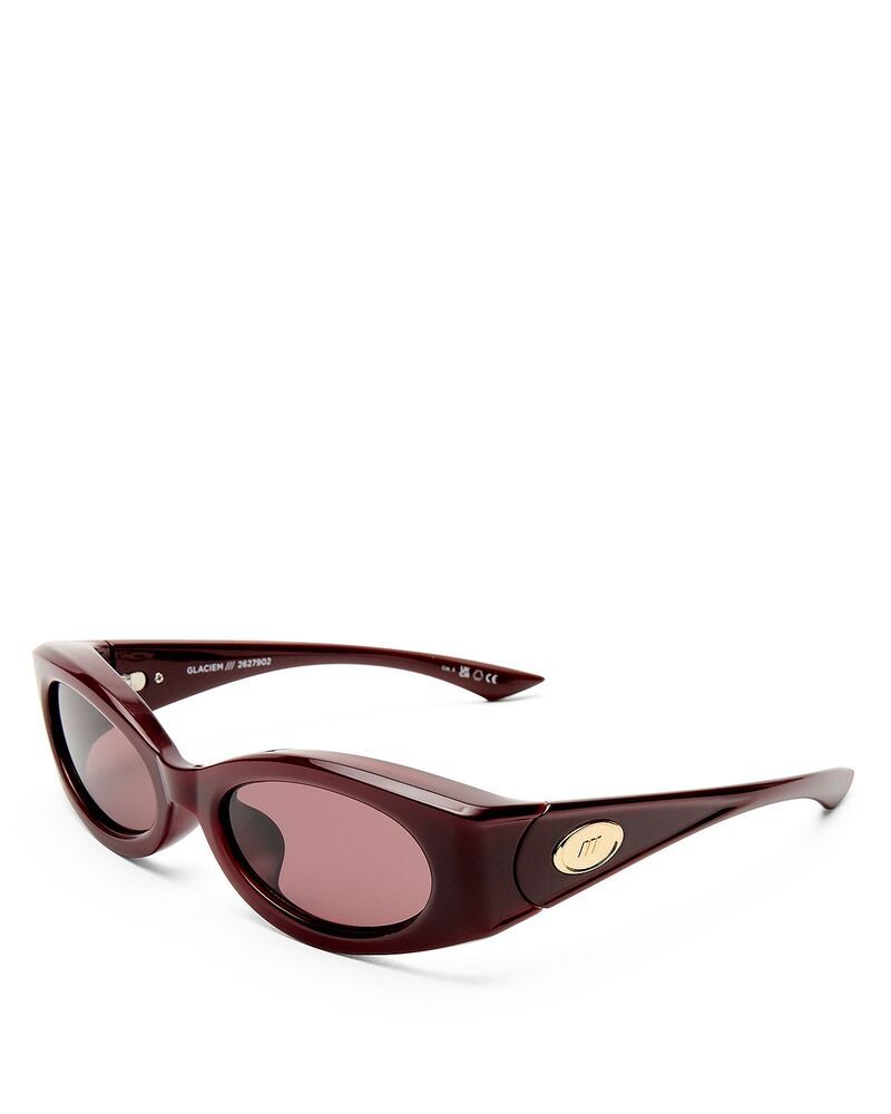 ルスペックス レディース アクセサリー サングラス・アイウェア Le Specs Glaciem Wrap Sunglasses 55mm Burgundy バーガンディ