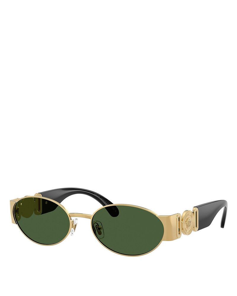 ヴェルサーチ レディース アクセサリー サングラス・アイウェア Versace Oval Sunglasses 56mm Gold ゴールド