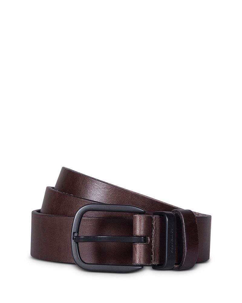 オールセインツ メンズ アクセサリー ベルト レザー ALLSAINTS Mens Leather Belt Bitter Brown ブラウン
