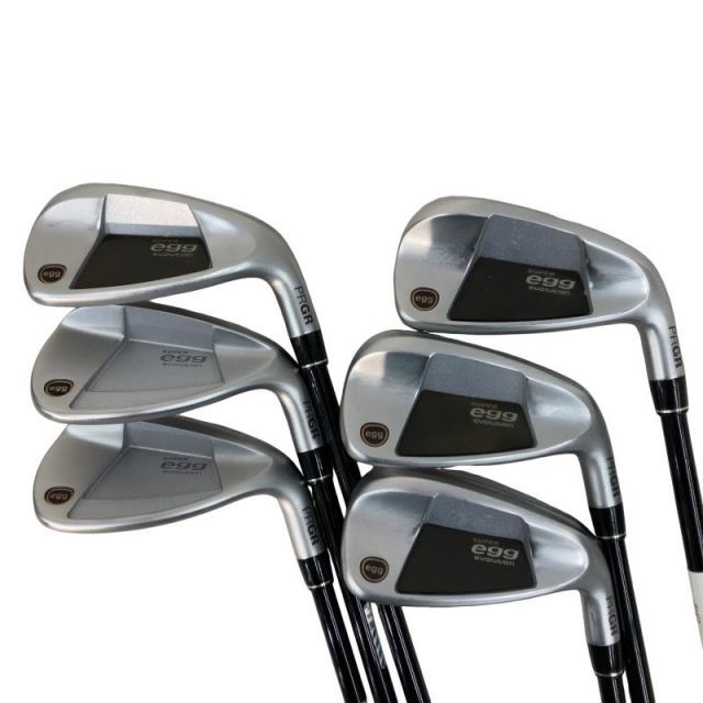 【中古】 プロギア SUPER egg evolution(2024) 7S アイアンセット IR SUPER egg オリジナルカーボン(IR) (フレックスR) メンズ 男性用 右利き 右用 Cランク ゴルフクラブ