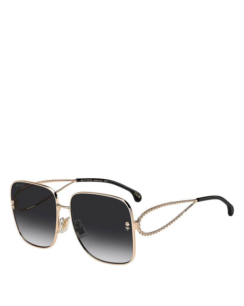 エトロ レディース アクセサリー サングラス・アイウェア Etro Square Sunglasses 61mm Yellow イエロー