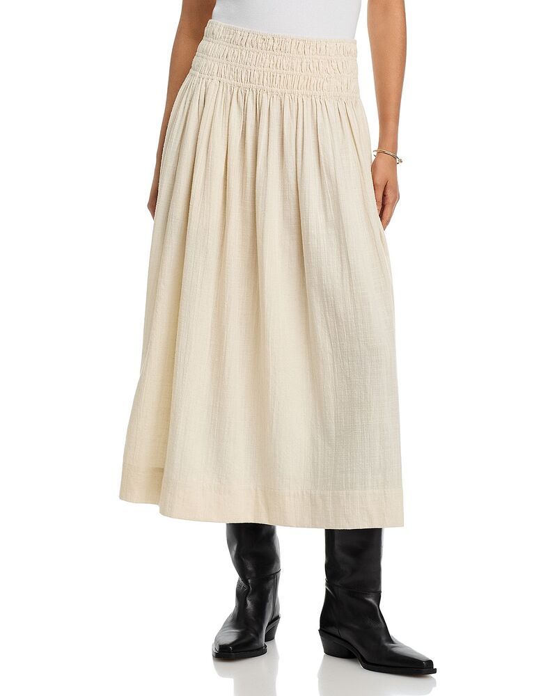 ザ・グレート レディース ボトムスカート THE GREAT The Textured Viola Skirt Natural