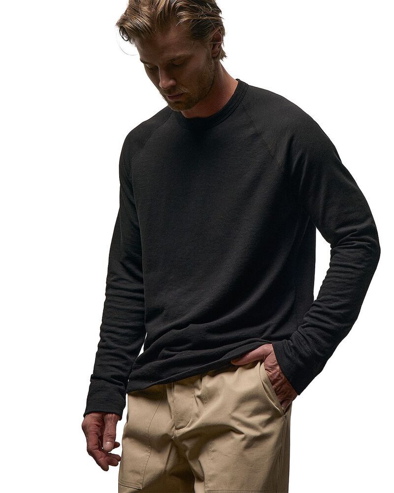 ジェームス パース メンズ アウター パーカー・スウェット ヴィンテージ パイル シャツ James Perse Vintage French Terry Sweatshirt Black ブラック
