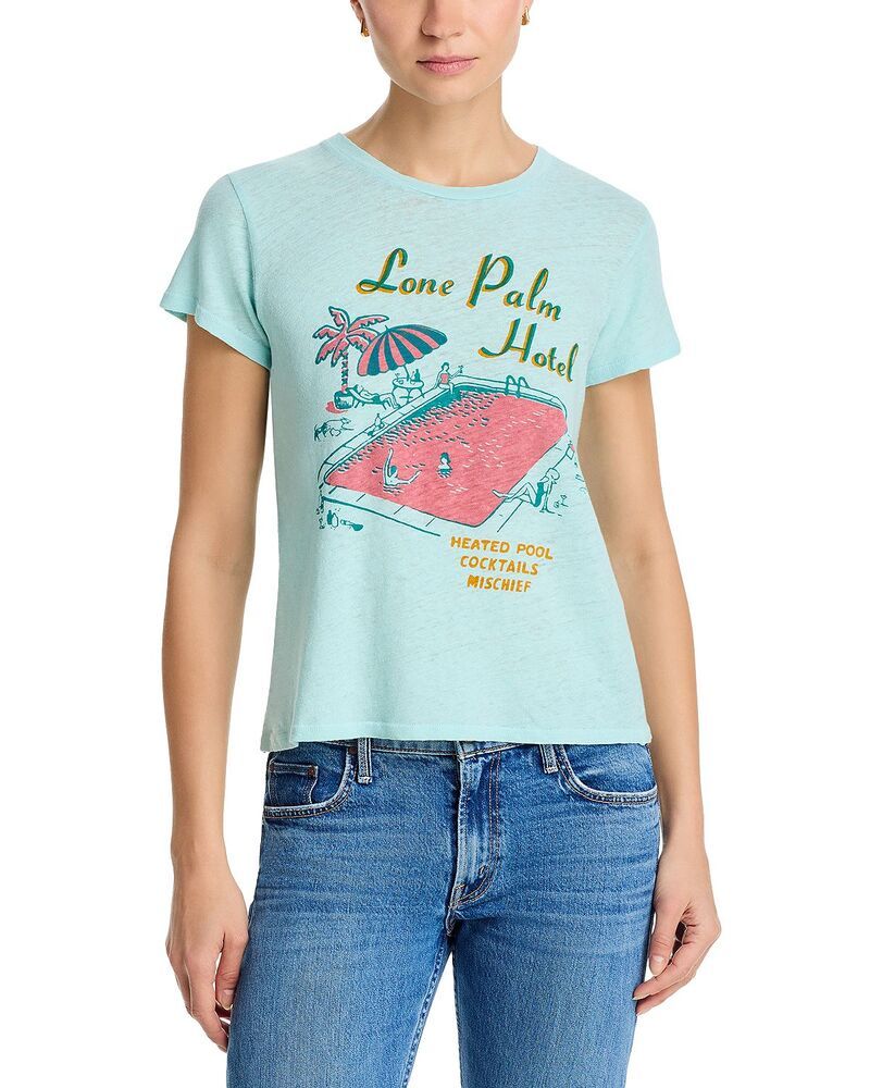 マザー レディース トップス Tシャツ MOTHER The Lil Sinful Tee Lone Palm