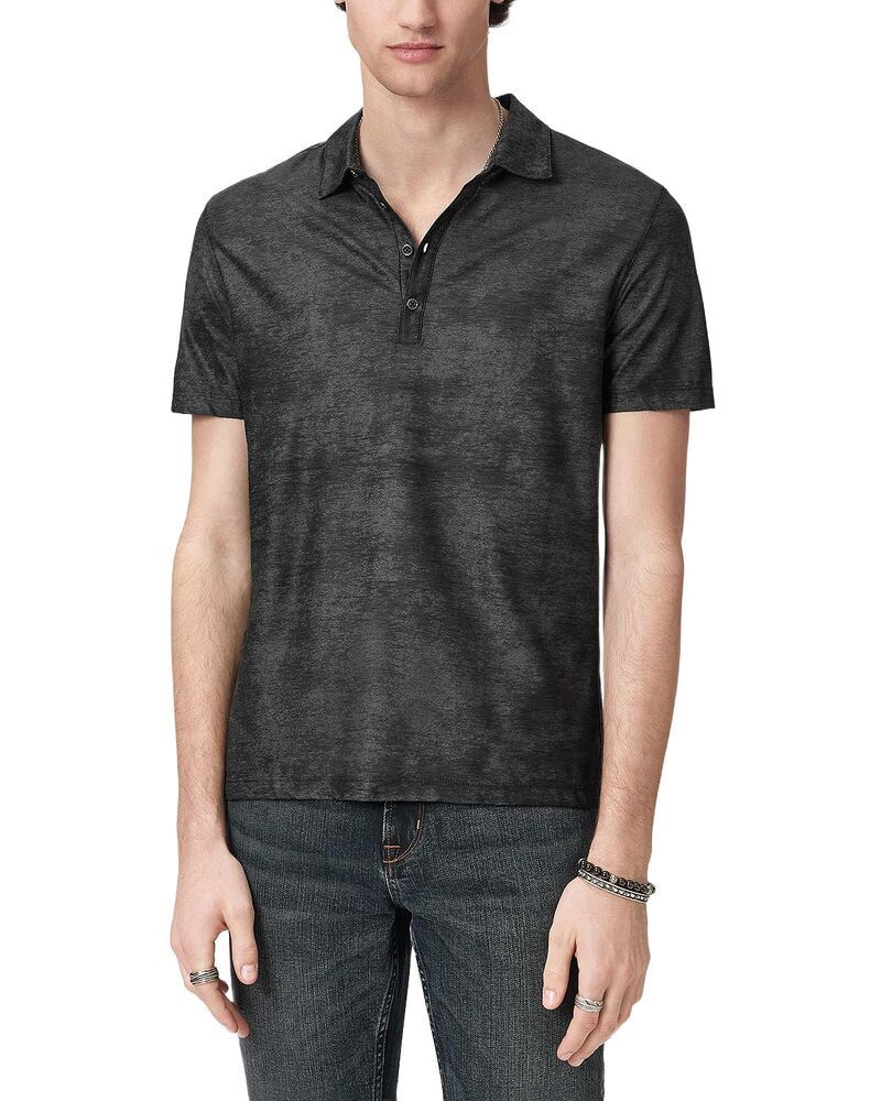 ジョンバルベイトス メンズ トップス ポロシャツ John Varvatos Olivari Polo Black ブラック