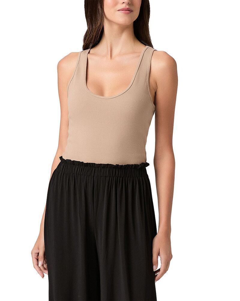ペイジ レディース トップス タンクトップ リブ PAIGE Bali Ribbed Tank Macadamia