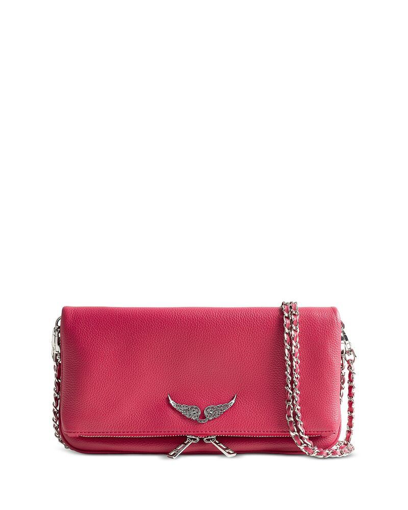 ザディグ エ ヴォルテール レディース バッグ レザー Zadig Voltaire Rock Leather Shoulder Bag Podium Silver シルバー