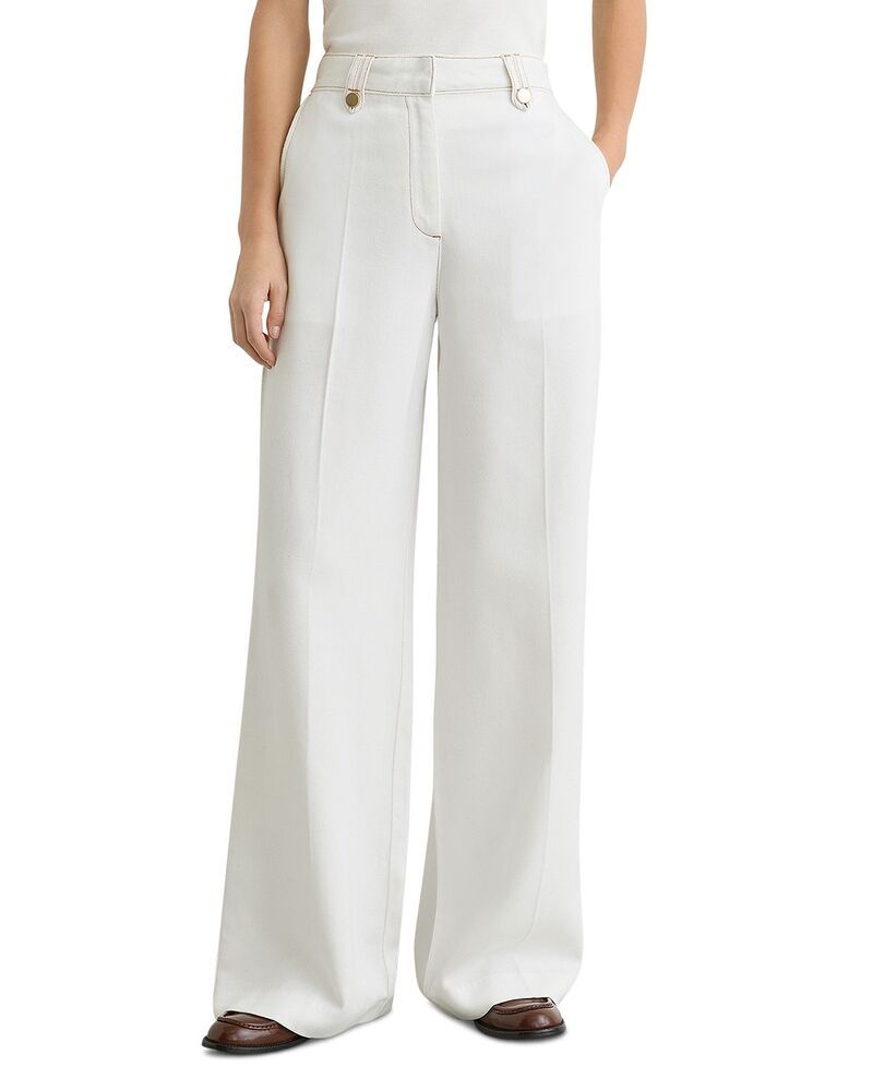 レイス レディース ボトムス カジュアルパンツ プチ REISS Petites Kaia Trousers White ホワイト