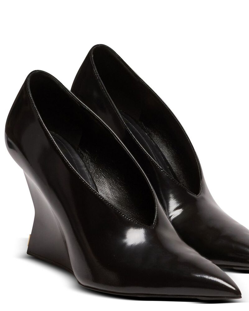 バルマン レディース シューズ パンプス Balmain Womenshiny Wedge Pumps Black ブラック 103,900円