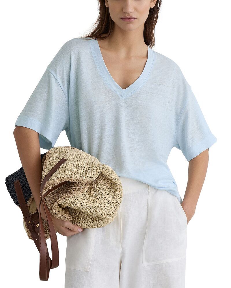 レイス レディース トップス Tシャツ REISS Ember Tee Blue ブルー
