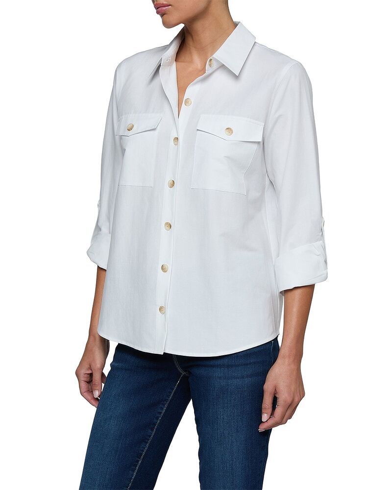 ラジャンス レディース トップス シャツ ブラウス LAGENCE Pearson Military Blouse White ホワイト