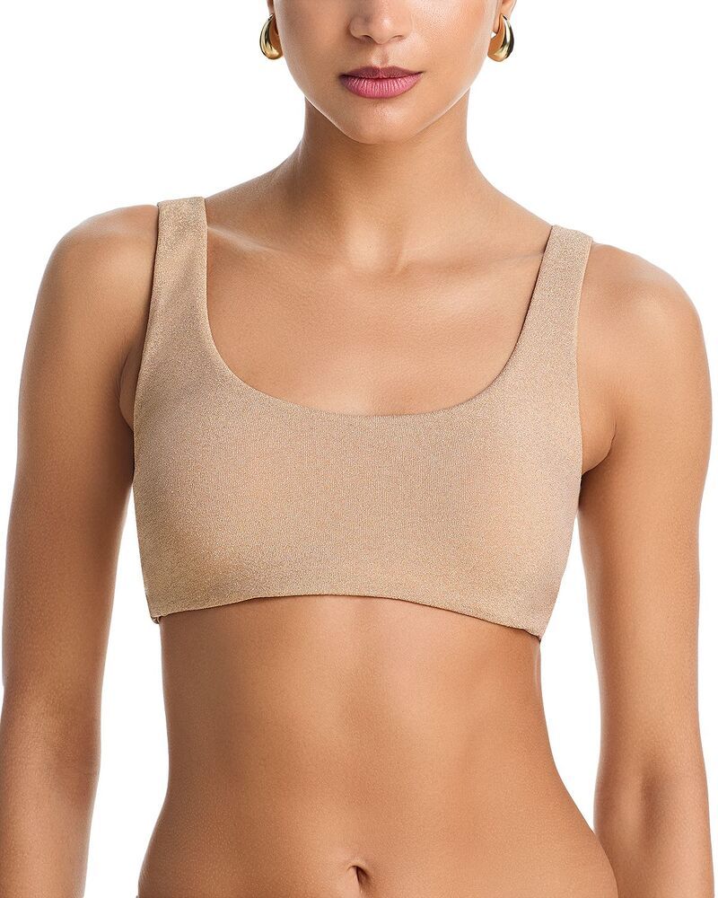 レイミー ブルック レディース 水着 トップのみ トール Ramy Brook Metallic Enya Bikini Top Gold ゴールド