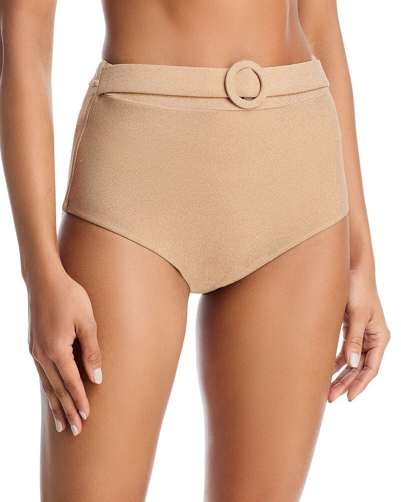 レイミー ブルック レディース 水着 ボトムスのみ トール Ramy Brook Metallic Danica Bikini Bottom Gold ゴールド