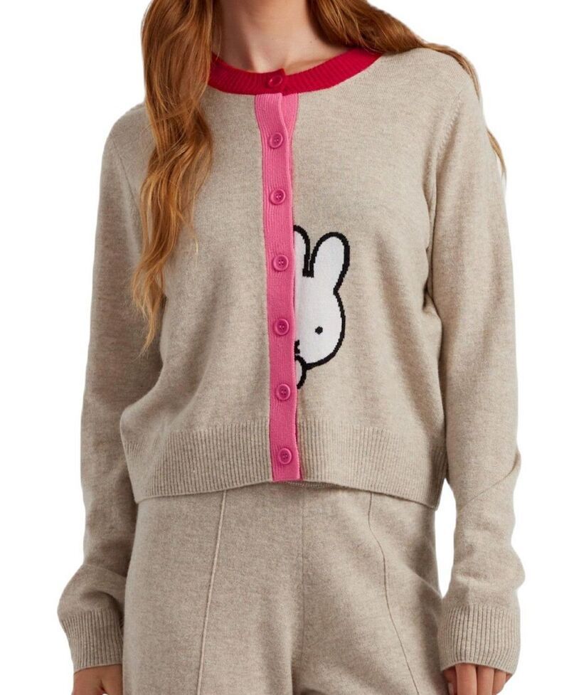 チンティアンドパーカー レディース アウター ニット・セーター ウール Chinti Parker Womens Wool Cashmere Miffy Peek Placket Sweater Soft Oat