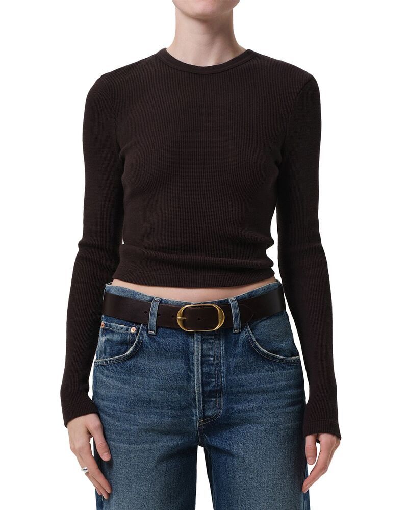 シチズンズ オブ ヒューマニティ レディース アウター ニット・セーター クルーネック Citizens of Humanity Pilar Crewneck Sweater Chocolate チョコレート