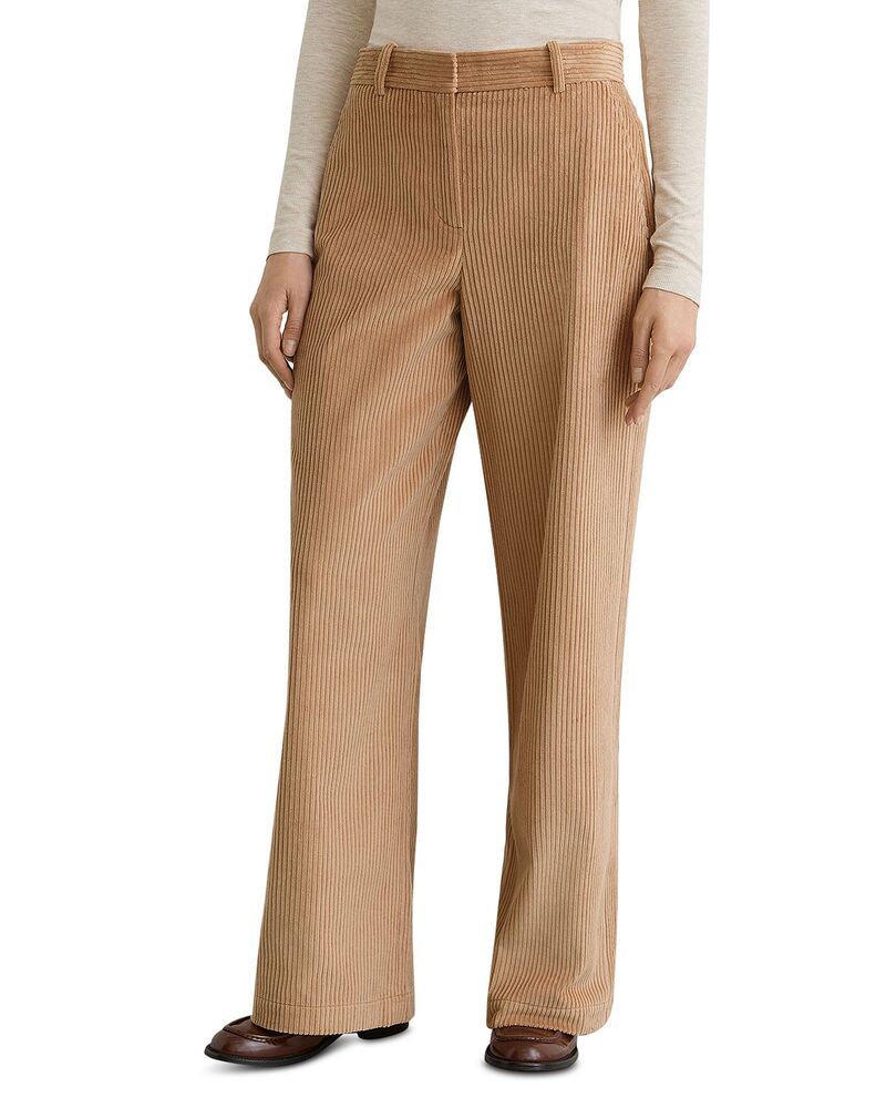 レイス レディース ボトムス カジュアルパンツ コーデュロイ プチ REISS Petitestanton Corduroy Trousers Camel キャメル