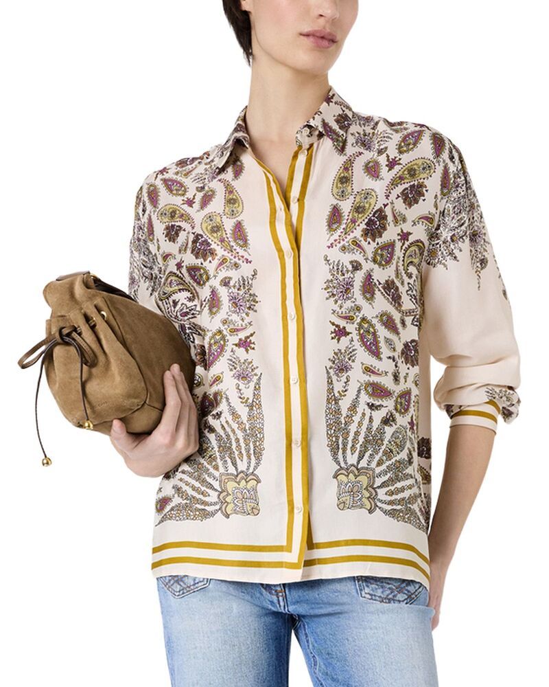 ジェラルド・ダレル レディース トップス シャツ プリント ブラウス Gerardarel Canna Mixed Print Blouse Yellow イエロー