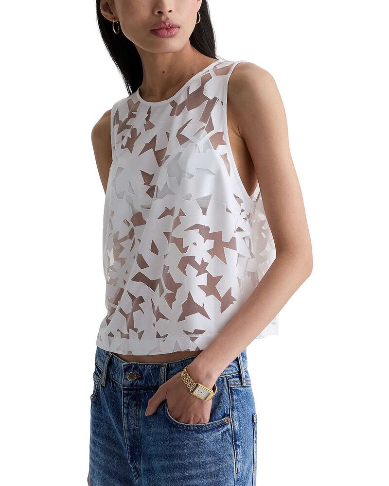 エージー レディース トップス シャツ シアー AG Emilee Sheer Top First Bloom