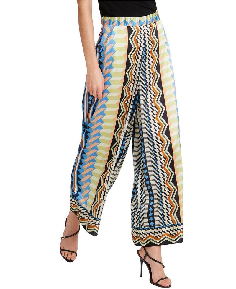 テンパリーロンドン レディース ボトムス カジュアルパンツ Temperley London Womens Meryl Palazzo Trousers Provence Blue Mix ブルー