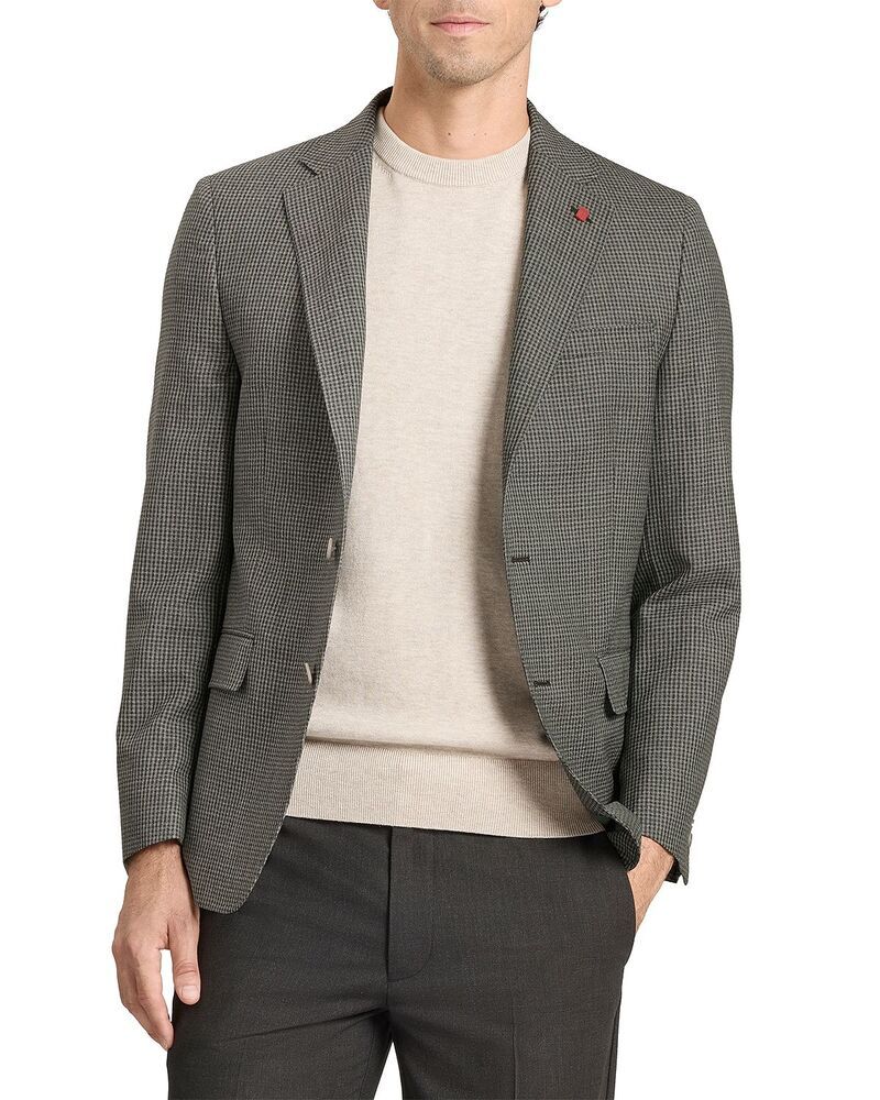 テッドベーカー メンズ アウター ジャケット・ブルゾン ミニ Ted Baker Winfred Mini Check Jacket Green グリーン